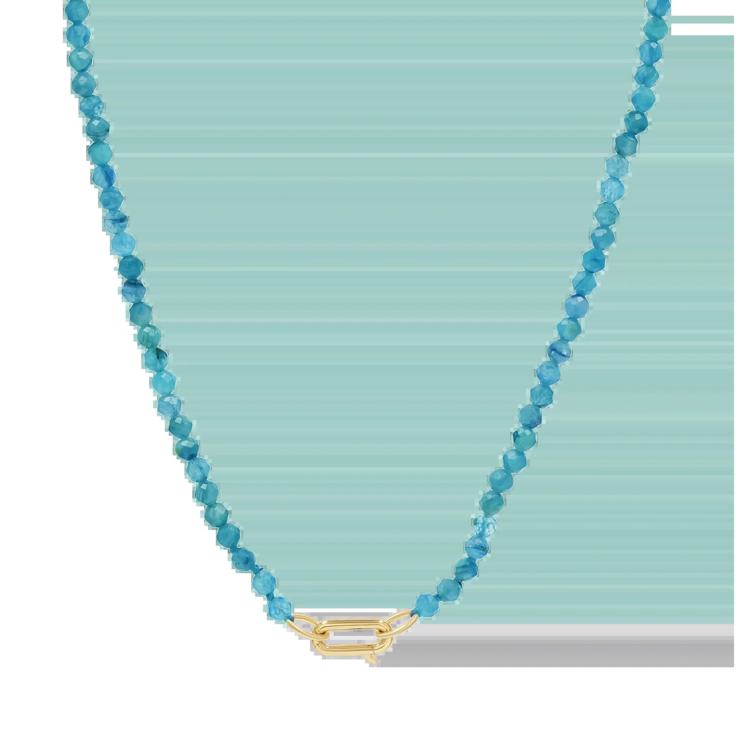 Blue Apatite Connector Necklace