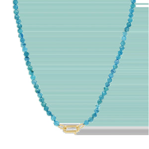 Blue Apatite Connector Necklace