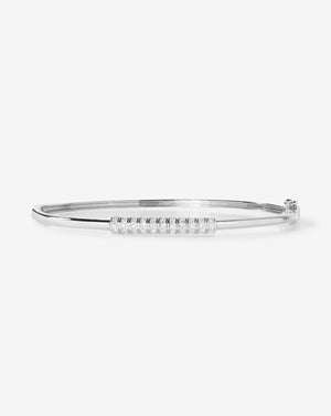 Elegant Diamond Bar Bangle - Timeless Luxury Accessory.