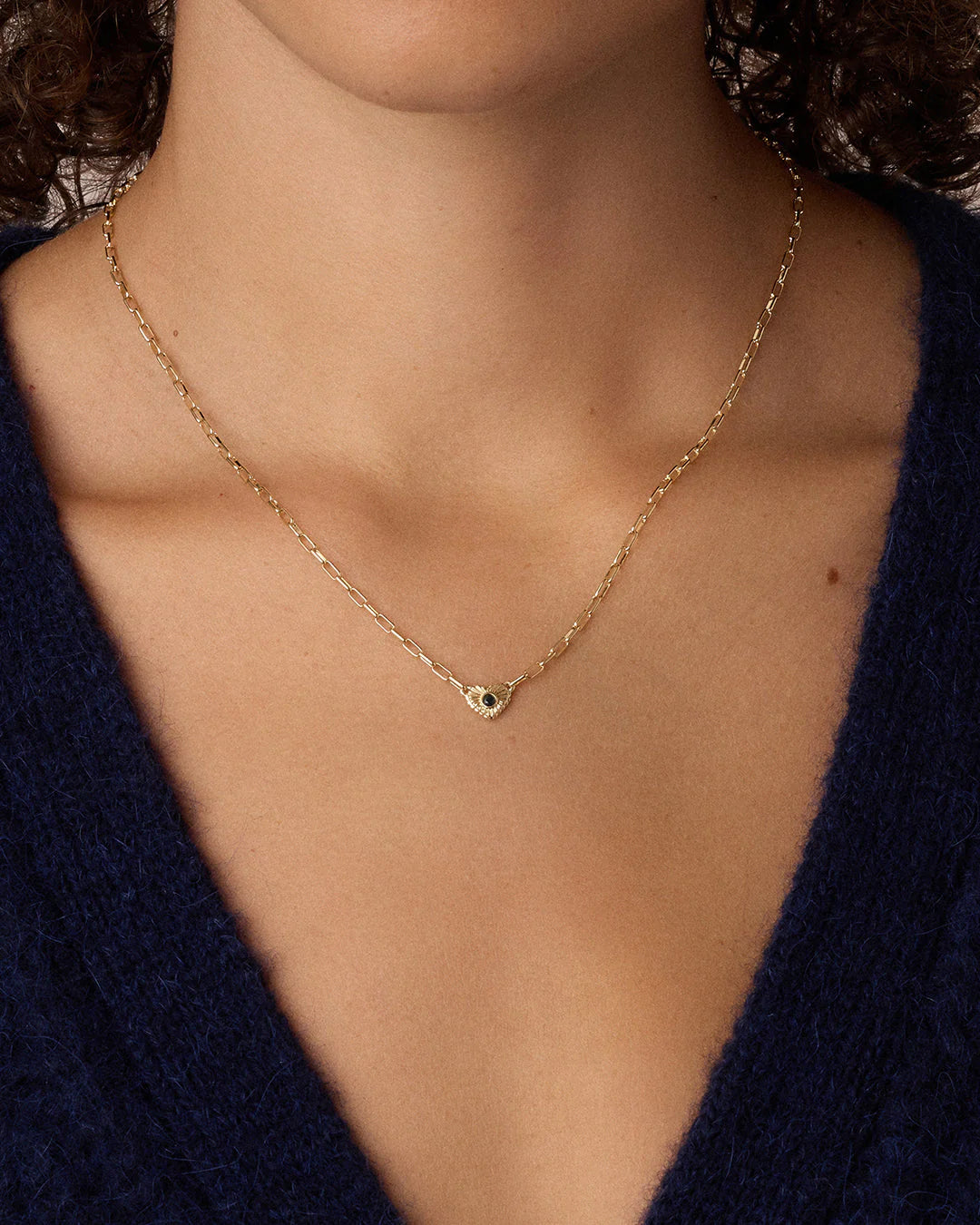 Birthstone Heart Necklace NikNenz™ Premium Gold & Diamonds