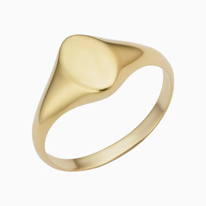 Elegant Florence Oval Signet Ring - Timeless Luxury for Any Occasion.