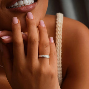 14K Gold Dainty Wedding Band, Vintage Design Flower Wedding Ring, Bridal Jewelry, XW246