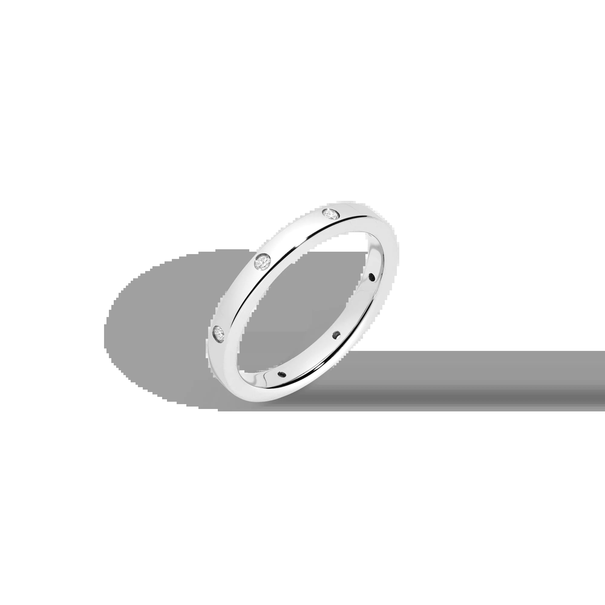 Lab Grown Diamond Station Ring NikNenz™ Premium Gold & Diamonds