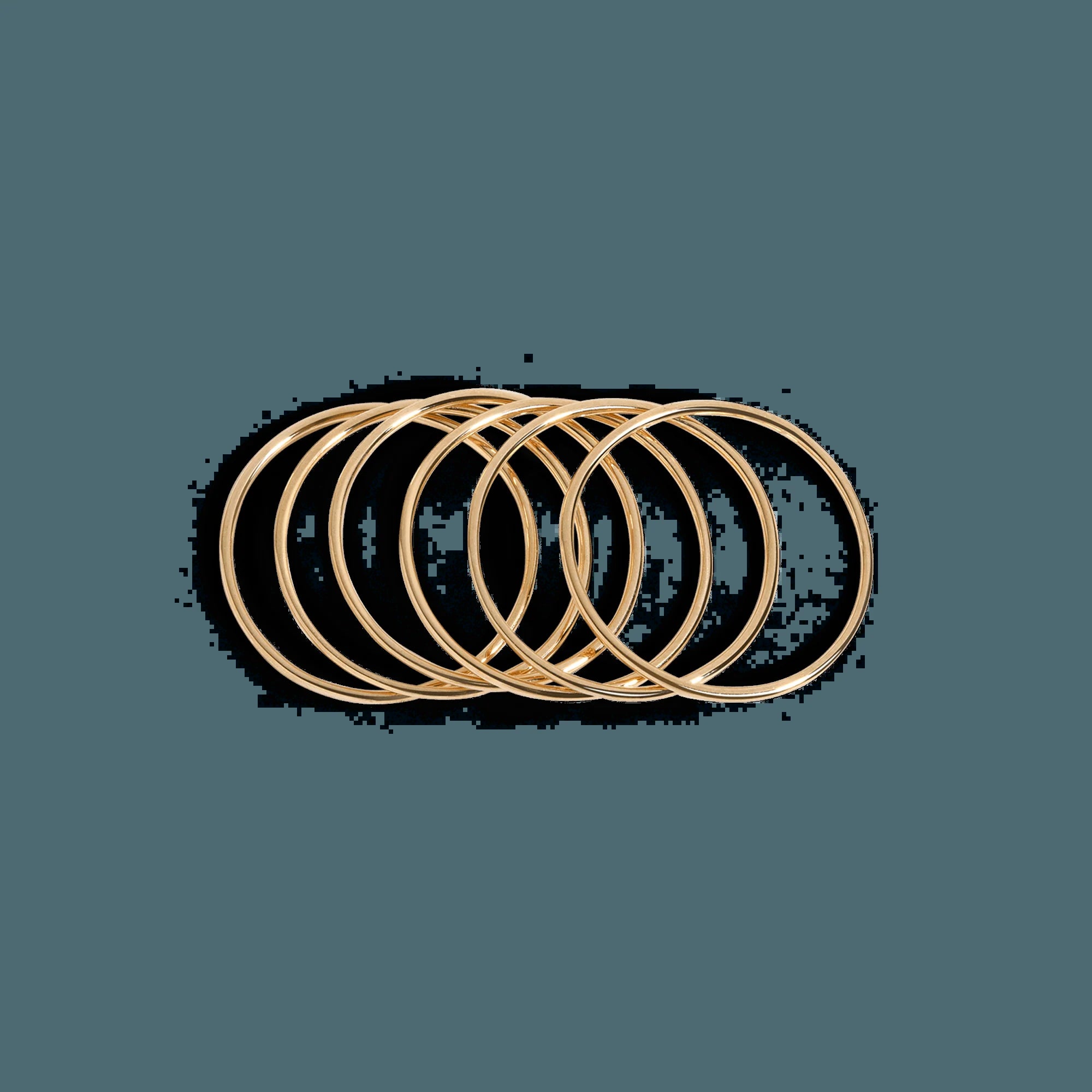 Thin Stackable Ring NikNenz™ Premium Gold & Diamonds
