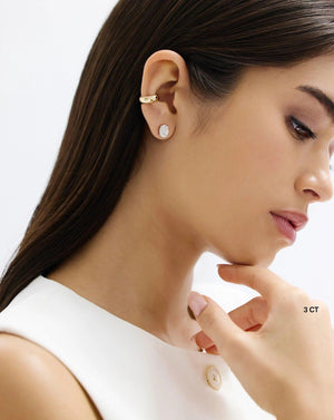 Stunning Oval Lab Diamond Studs - Elegant Earrings for Every Occasion.