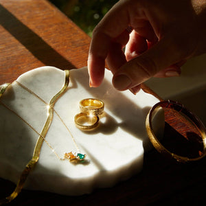AURATE X MACENNA: Rose Garden Ring NikNenz™ Premium Gold & Diamonds