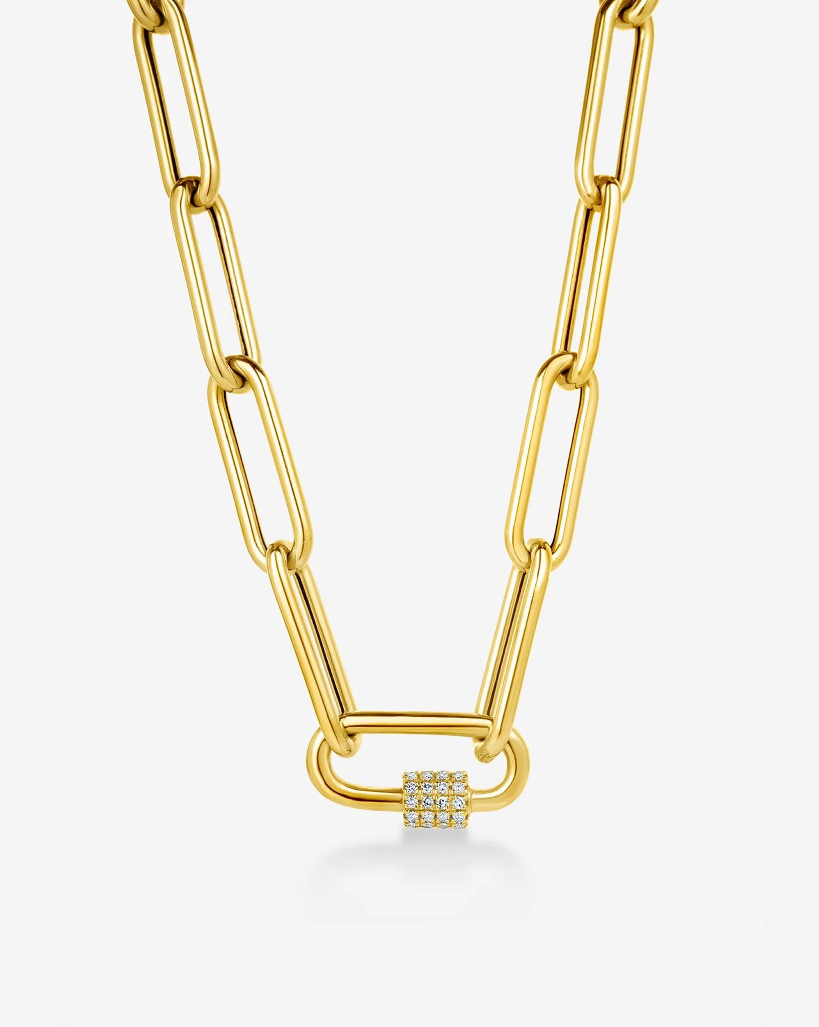 Elegant Split Chain Necklace - A Statement Accessory for Every Occasion.
