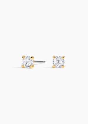 4Mm Studs NikNenz™ Premium Gold & Diamonds
