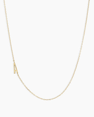 14K Gold Alphabet Necklace NikNenz™ Premium Gold & Diamonds