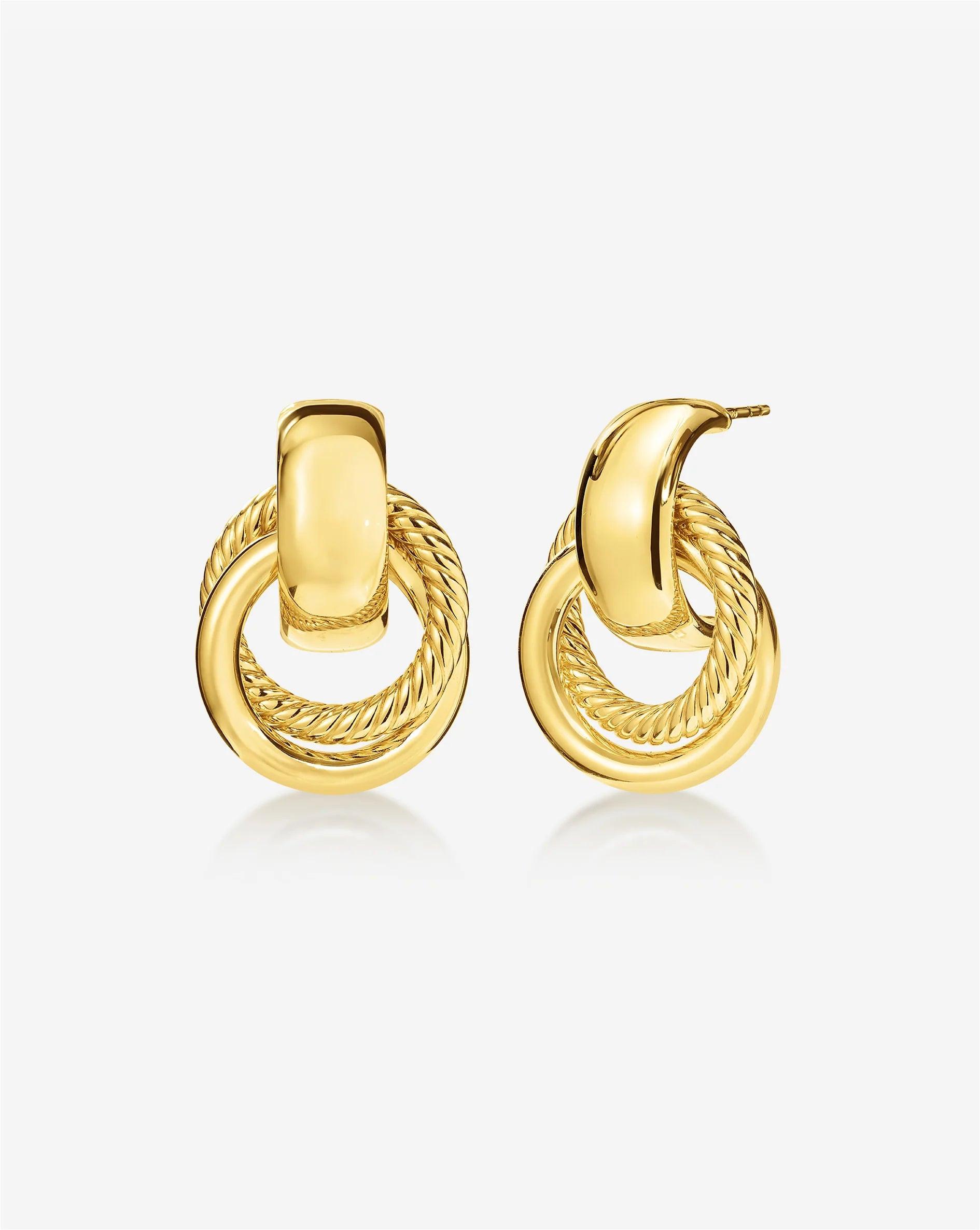 Chic Rope Door Knocker Earrings for a Stylish Touch.