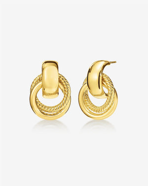 Chic Rope Door Knocker Earrings for a Stylish Touch.
