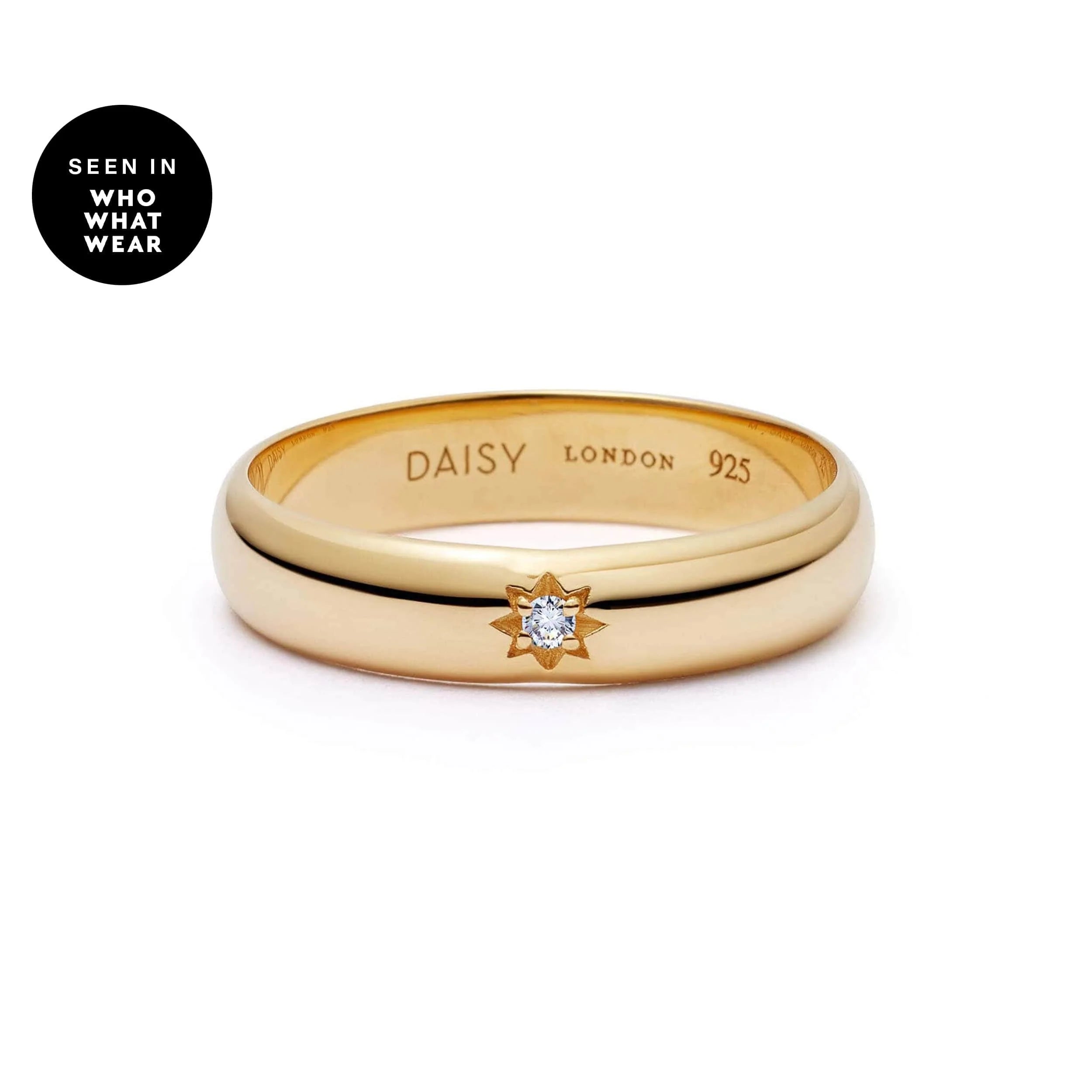 Shining Star Stacking Ring 18Ct Gold Plate
