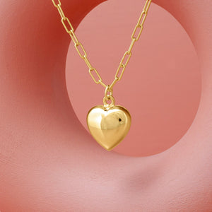 GOLD POLISHED HEART PENDANT