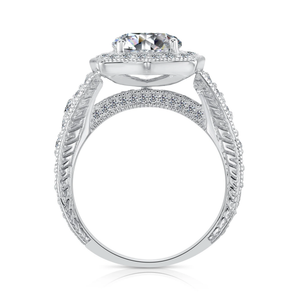 CZ Royal Square Solitaire Engagement Ring - Elegant Sterling Silver Sparkle for Proposals, Weddings & Anniversaries.