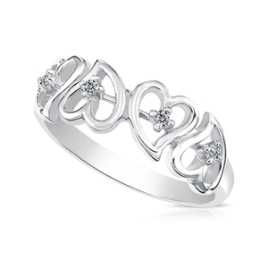 Endless Sparkle Sterling Silver Ring – The Perfect Elegant Gift for Any Occasion.