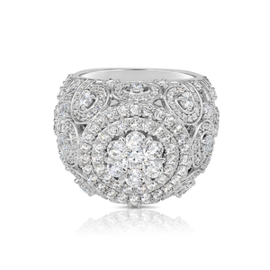Iced Out Sterling Silver Men's Ring – A Bold Statement Piece for Birthdays & Everyday Luxury.