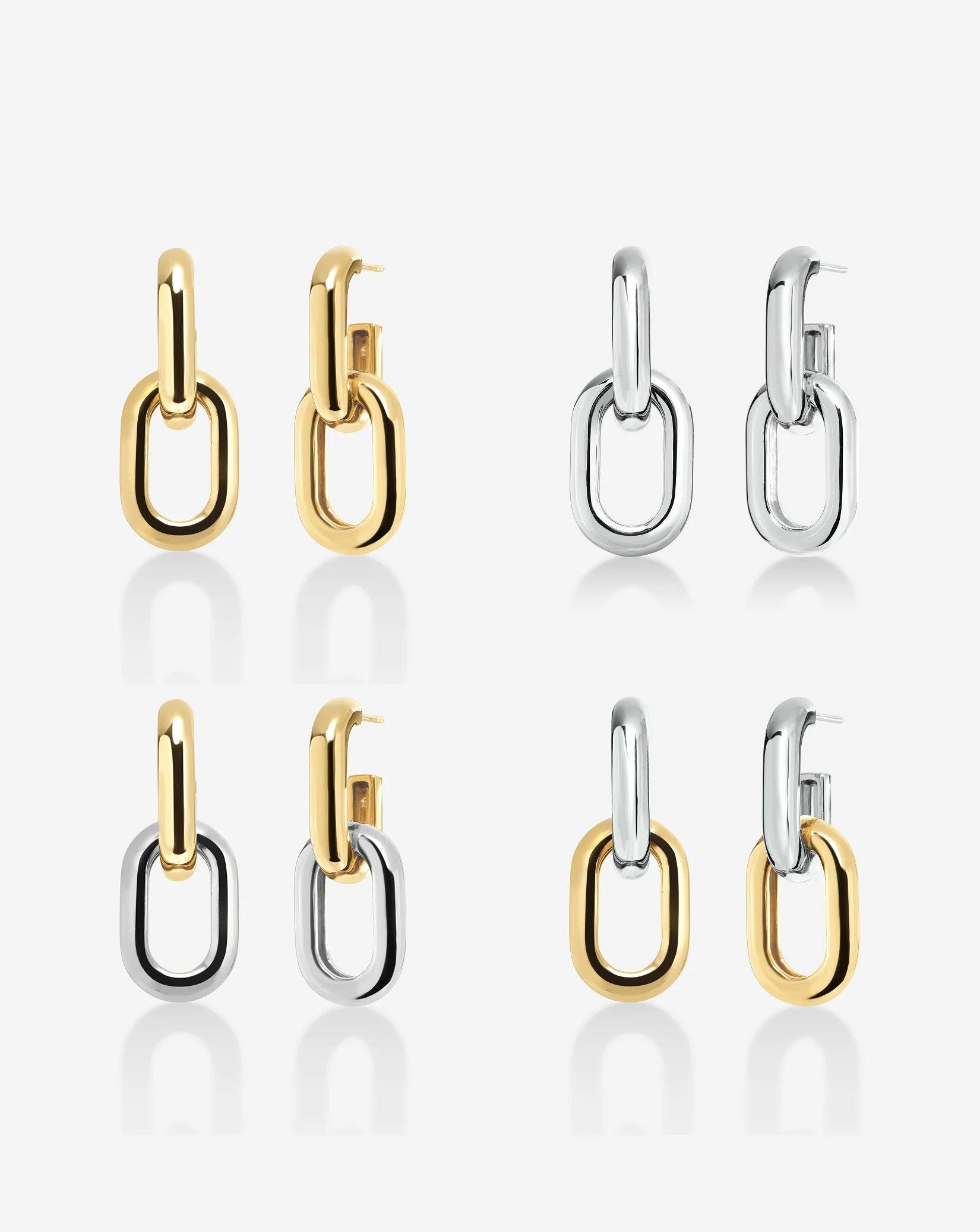 Multiway Cloud Link Earrings.