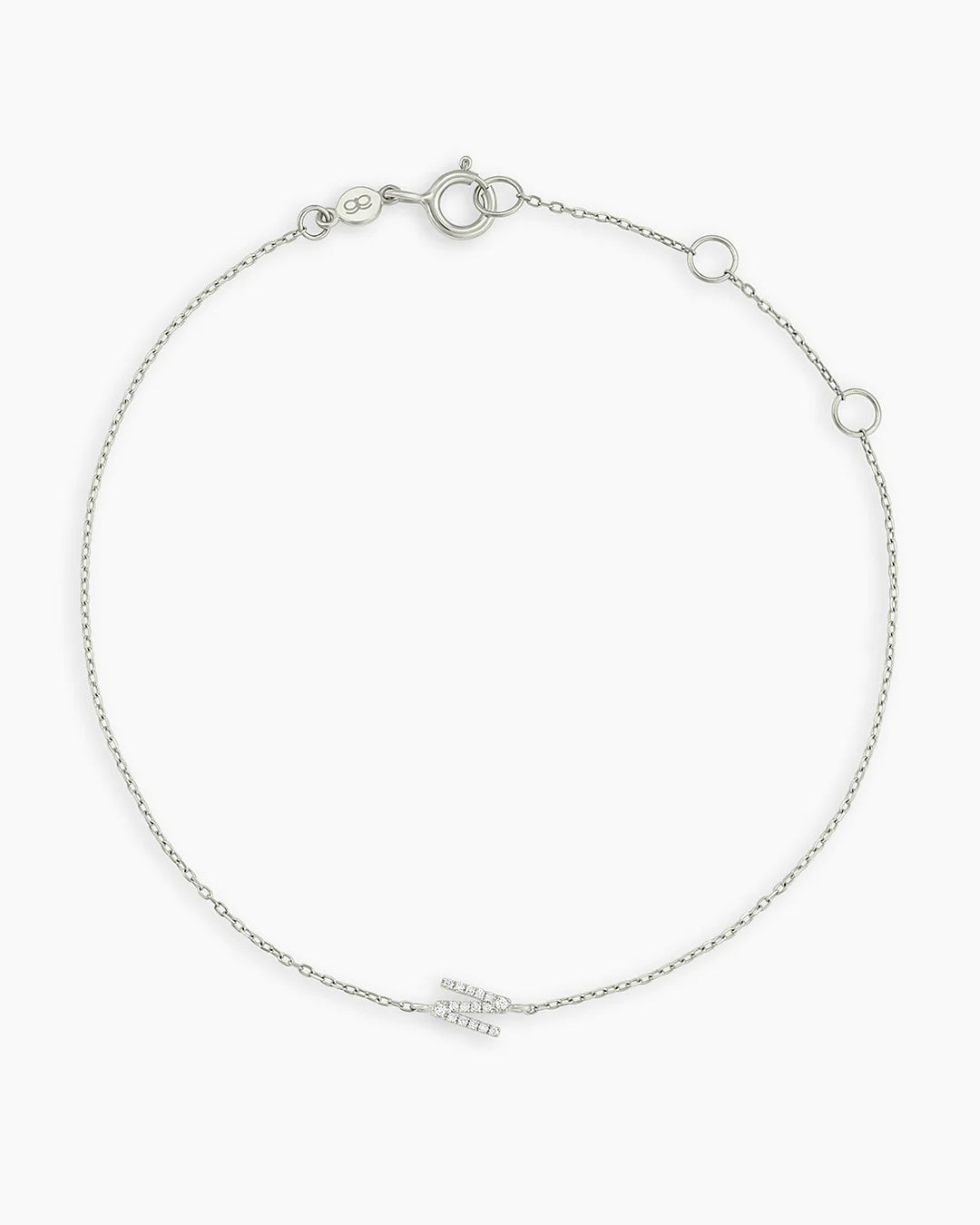 14K Diamond Pavé Alphabet Bracelet