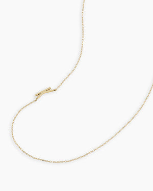 14K Gold Alphabet Necklace NikNenz™ Premium Gold & Diamonds