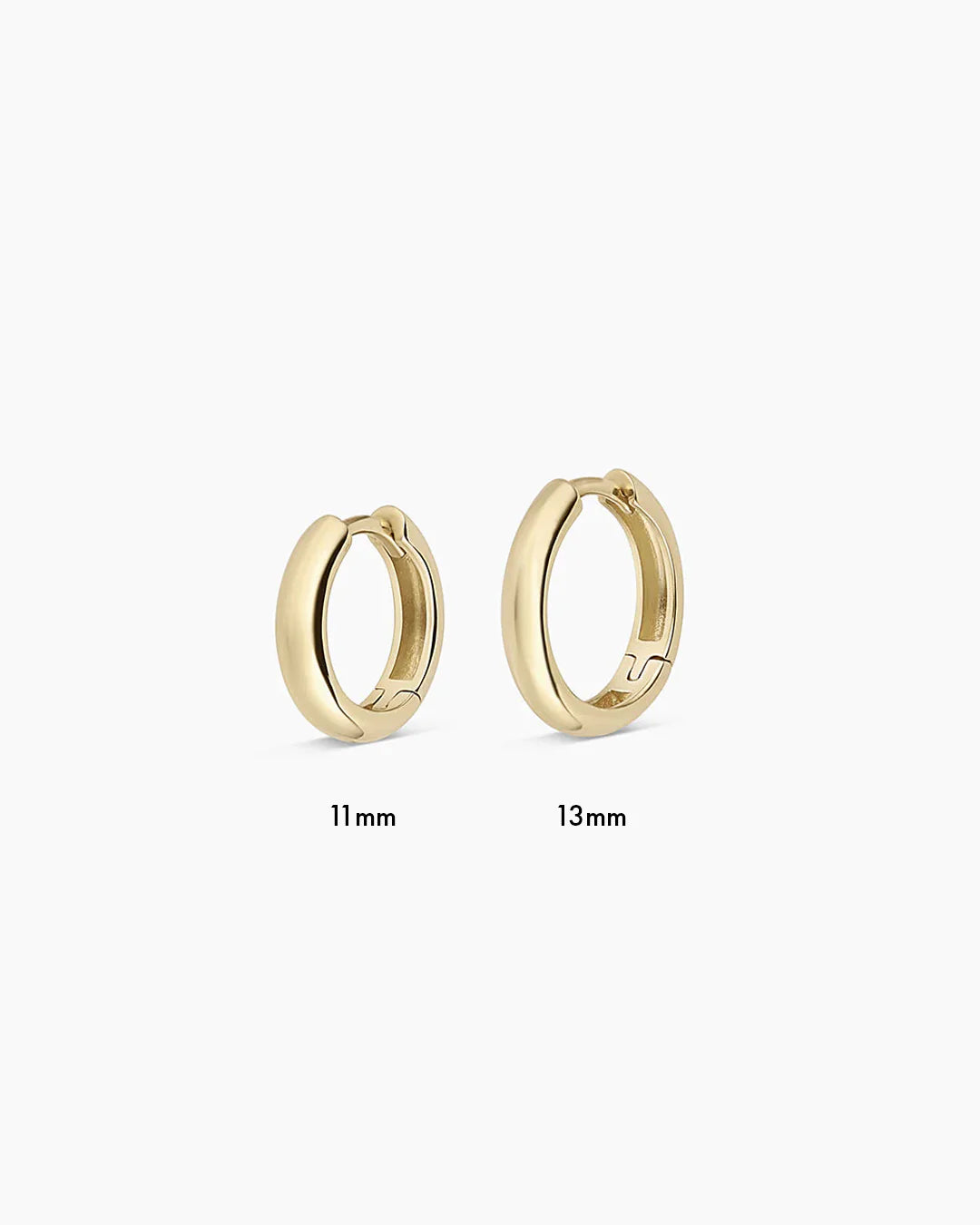 14K Gold Lou Helium Single Huggie