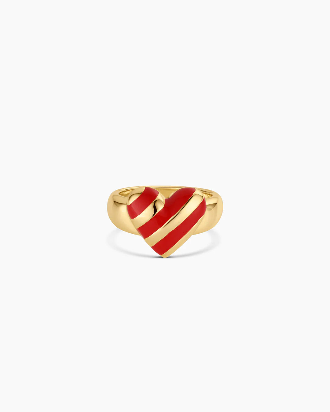 Campbell Enamel Heart Ring