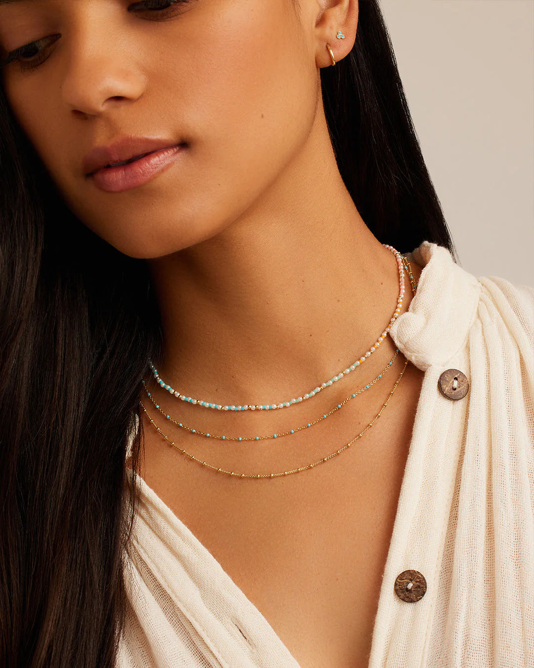 Capri Layer Necklace NikNenz™ Premium Gold & Diamonds