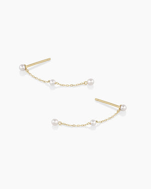 14K Gold Newport Pearl Earrings