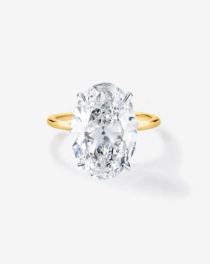 Stunning 3.49ct Oval Lab Diamond with Whisper Thin® Hidden Halo Setting.