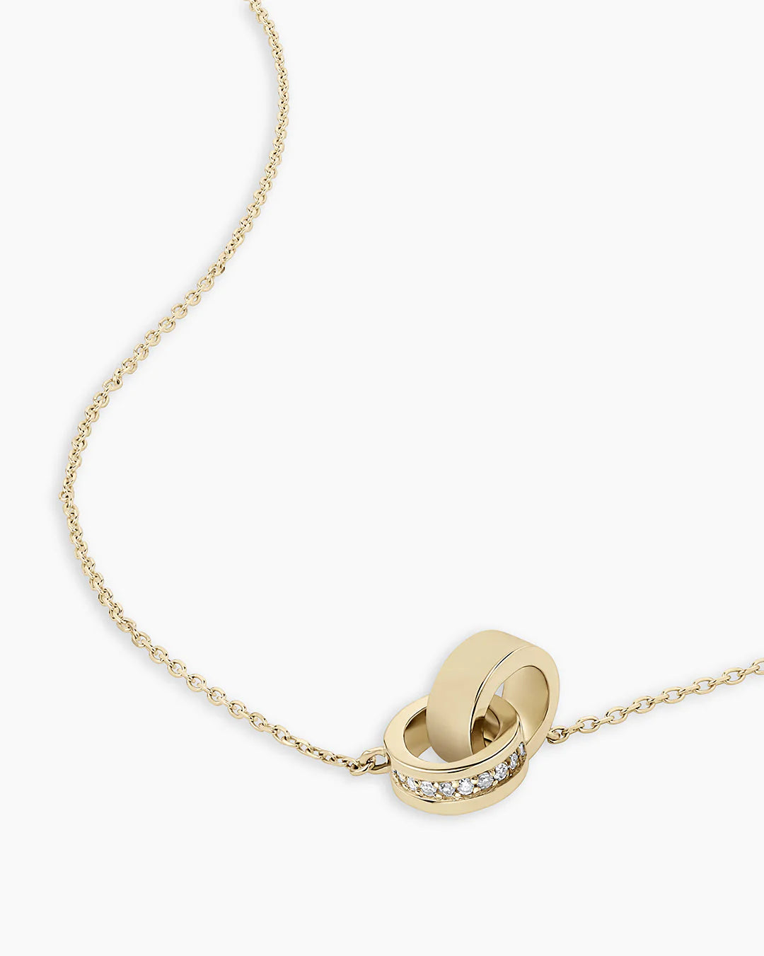 Diamond Bond Interlocking Rose Necklace NikNenz™ Premium Gold & Diamonds
