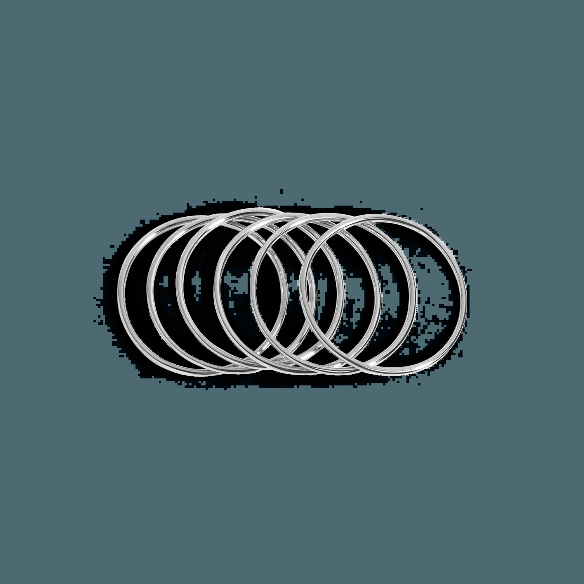 Thin Stackable Ring NikNenz™ Premium Gold & Diamonds