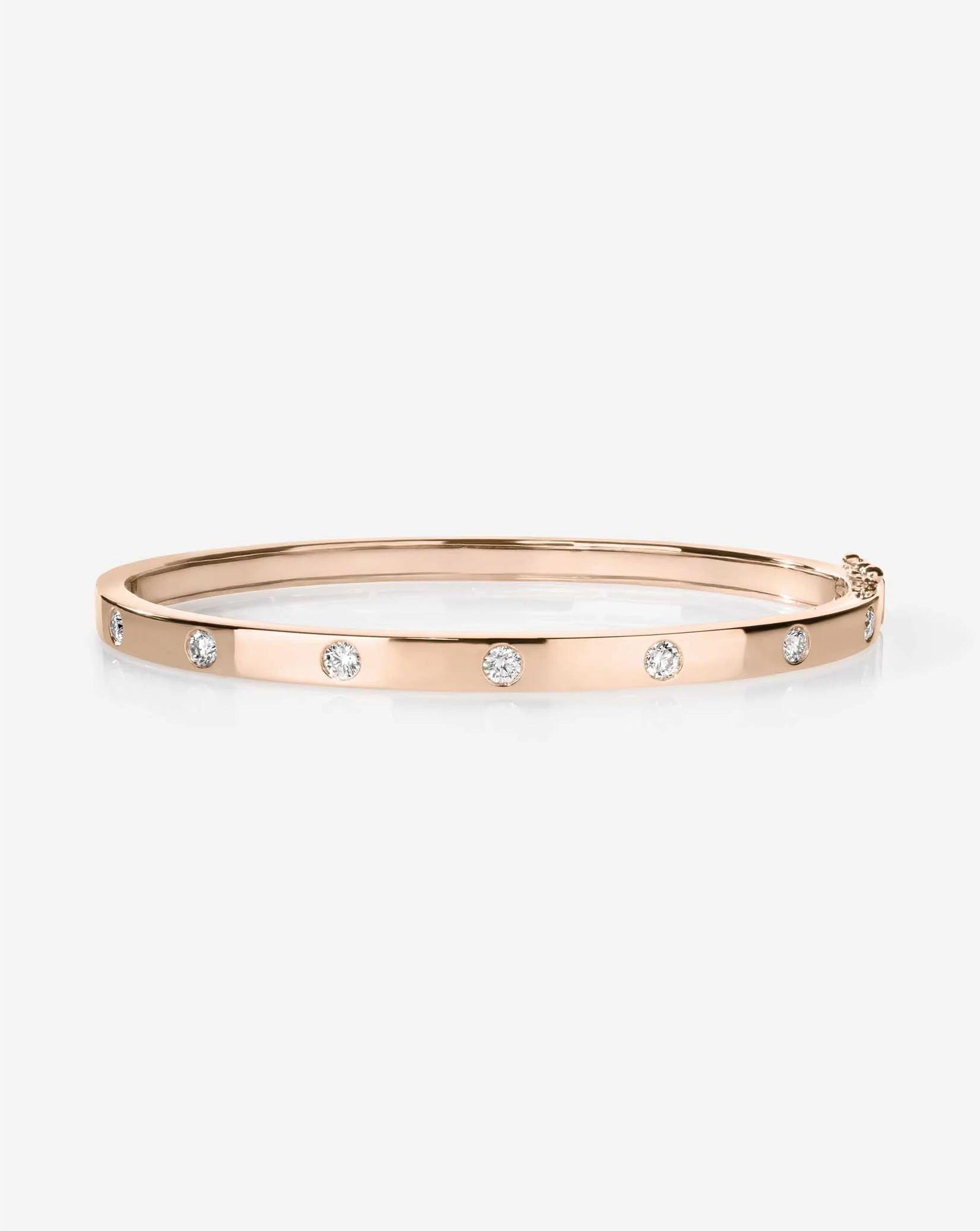 Exquisite Inlay Diamond Bangle – Dazzle with Elegance!.