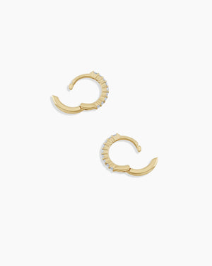 14K Diamond Pavé Huggies