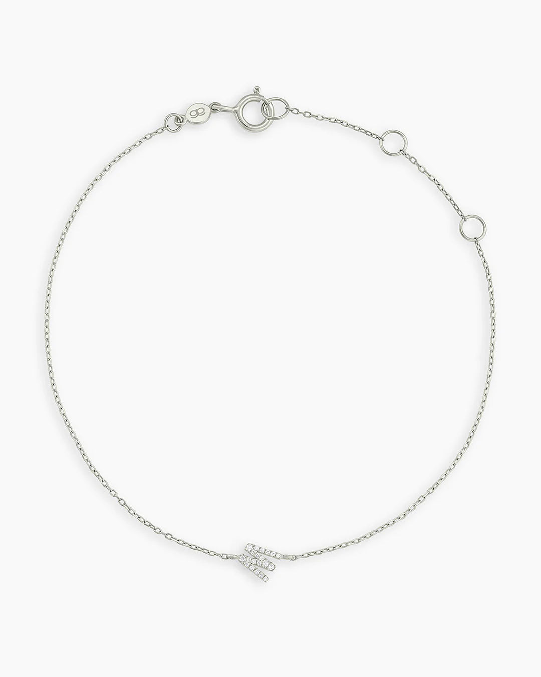 14K Diamond Pavé Alphabet Bracelet