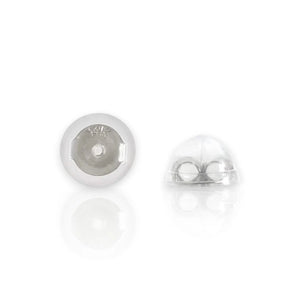 Silicone Covered 14K Solid Gold Replacement Backings for Pushback Earrings