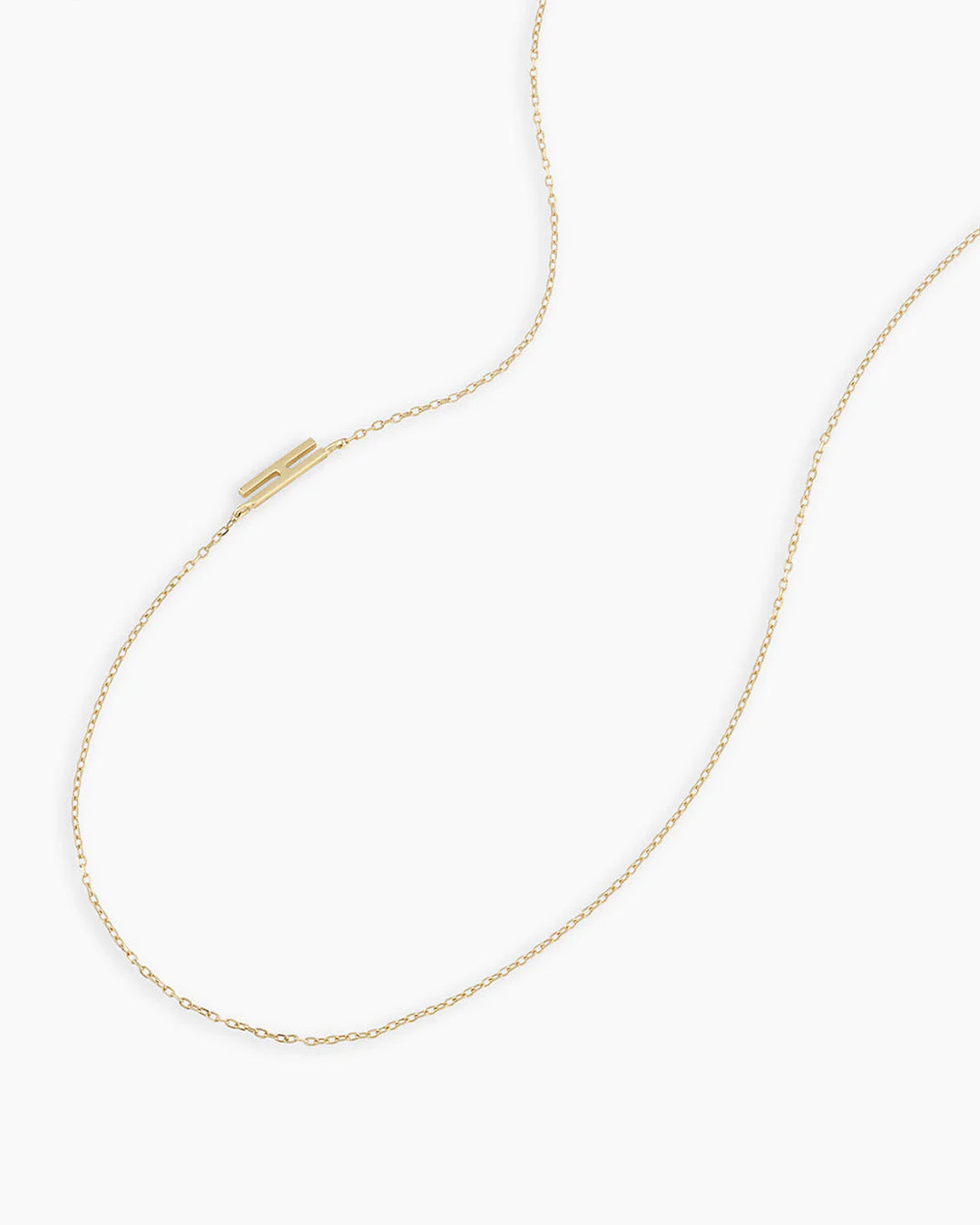 14K Gold Alphabet Necklace NikNenz™ Premium Gold & Diamonds