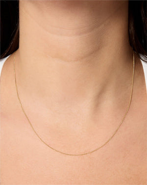 Stunning Diamond Cut Curb Chain Necklace - Elevate Your Style!.