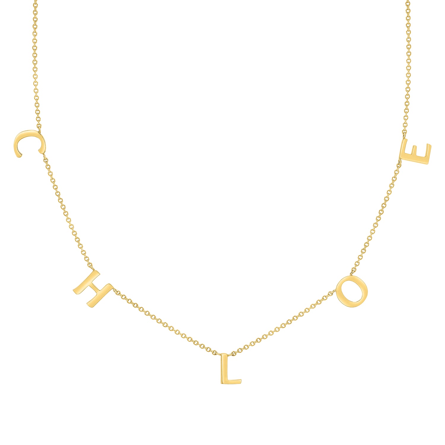 Spaced Letter Necklace