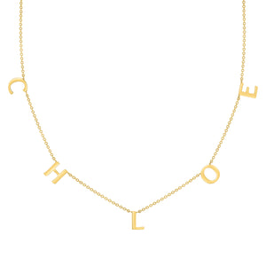Spaced Letter Necklace