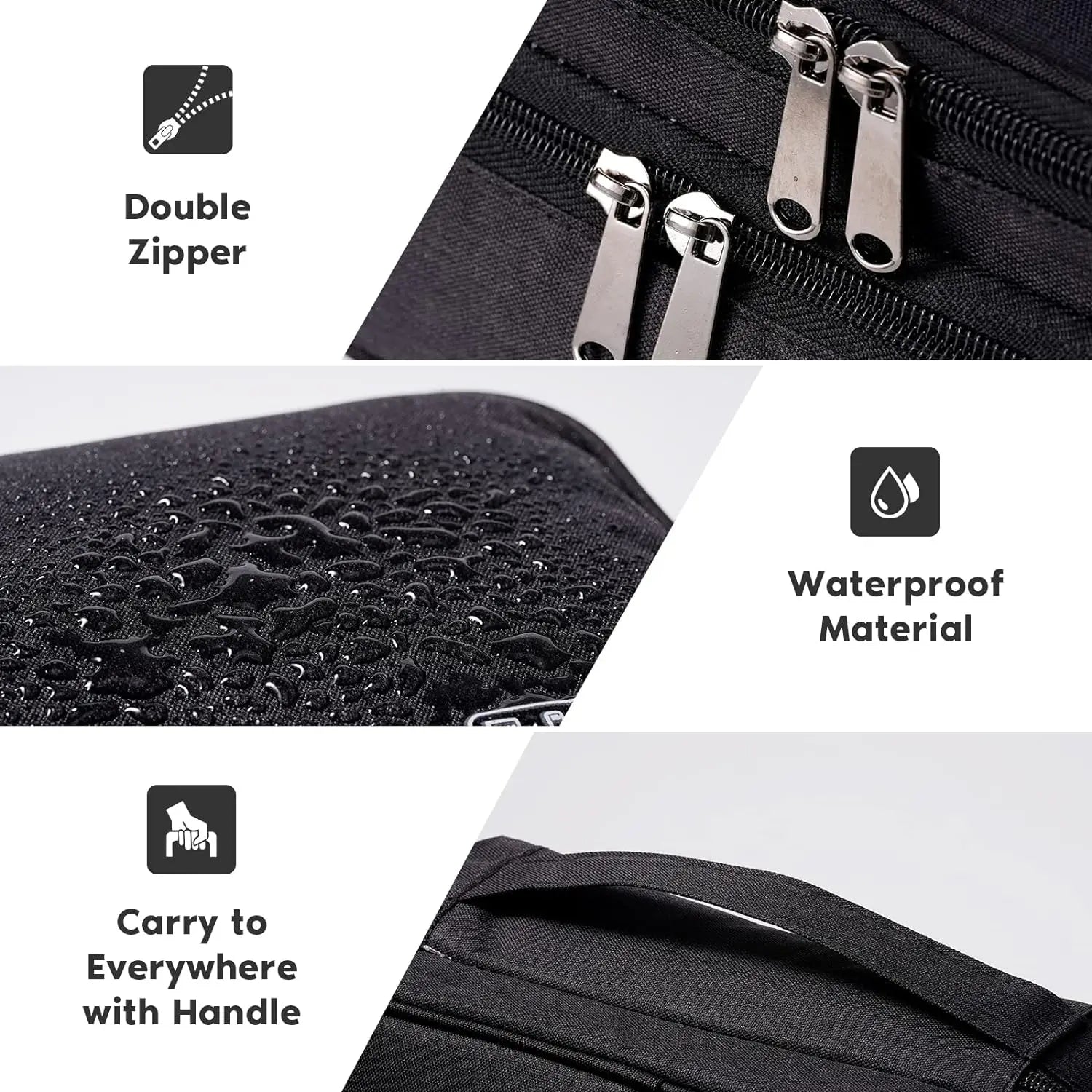 Three Layer Digital Storage Bag Multi-Functional Cable Storage Box Portable Waterproof Travel Case for Data Mobile Power Bank