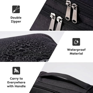 Three Layer Digital Storage Bag Multi-Functional Cable Storage Box Portable Waterproof Travel Case for Data Mobile Power Bank