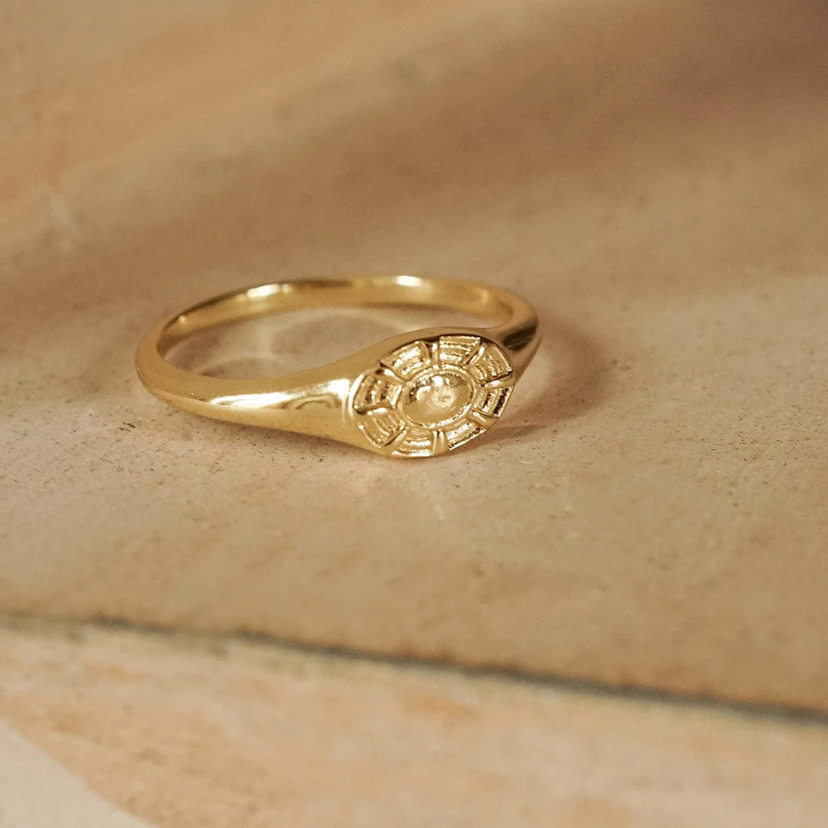 Apollo Signet Ring 18Ct Gold Plate