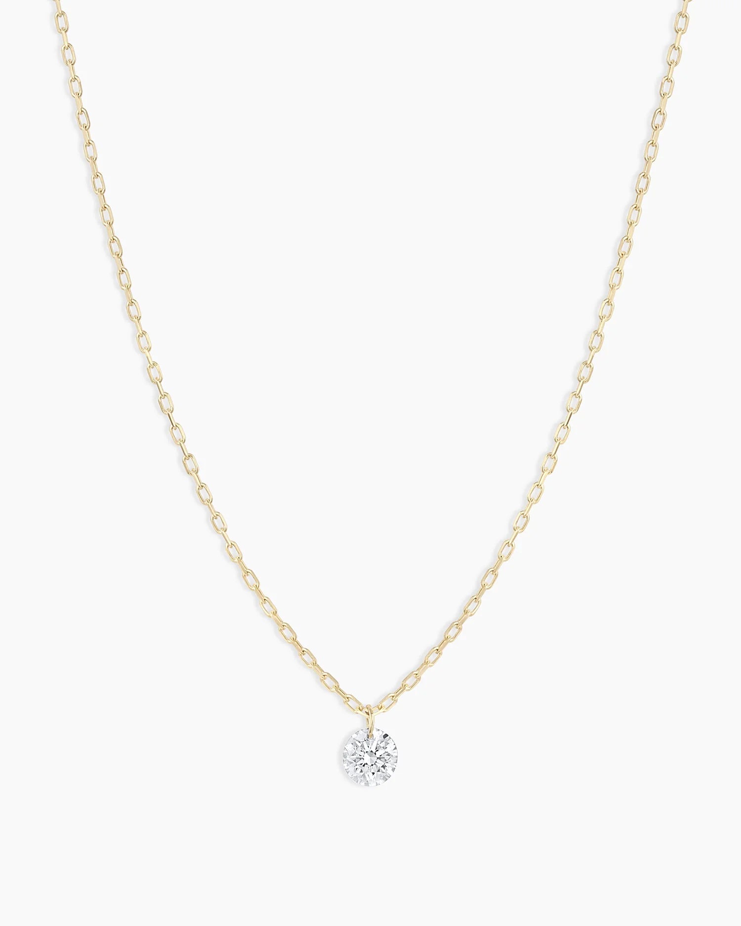 18K Floating Diamond Necklace