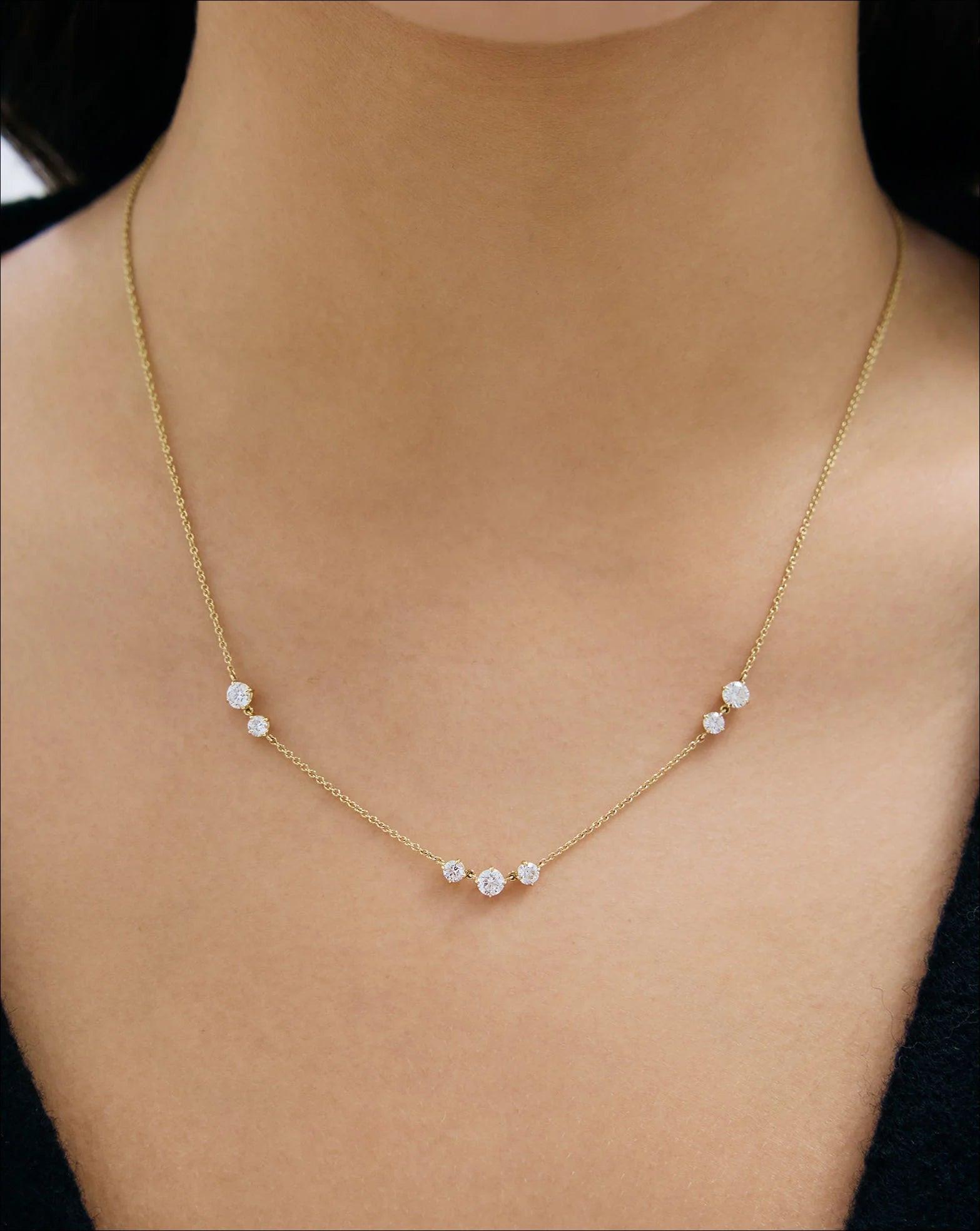 Dazzling Starlight Lab Diamond Necklace - Shine Bright Every Day!.
