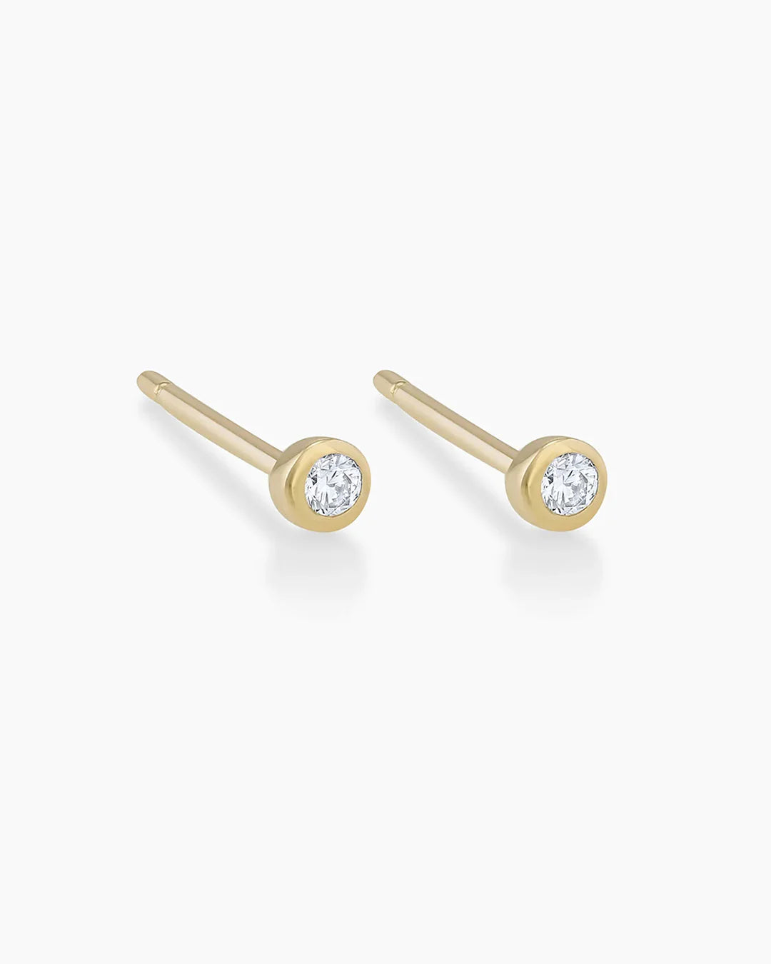 14K Classic Diamond Studs
