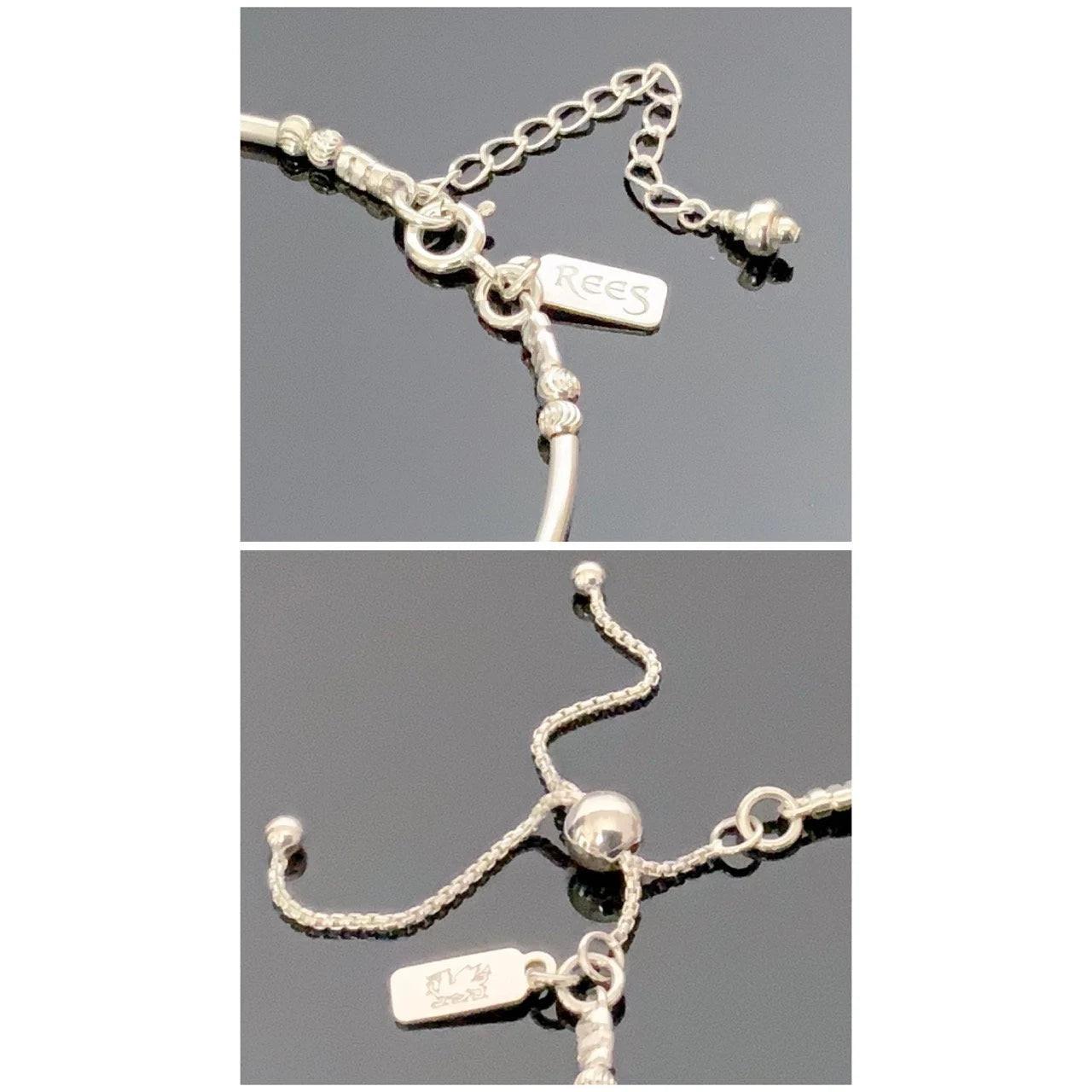 Calming Sterling Silver Fidget Bracelet - Perfect Sensory Stress Relief Jewelry Gift.