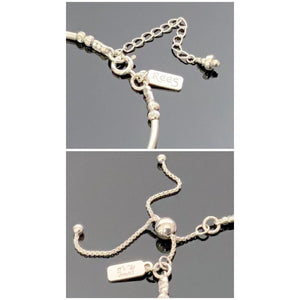 Calming Sterling Silver Fidget Bracelet - Perfect Sensory Stress Relief Jewelry Gift.