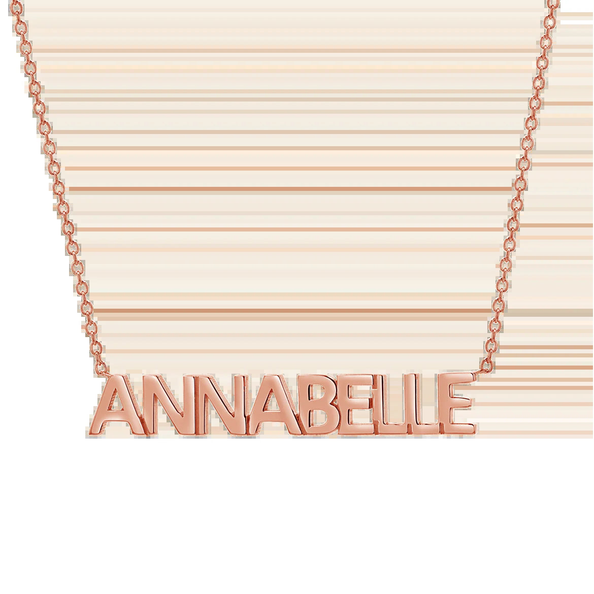 Block Letter Name Necklace