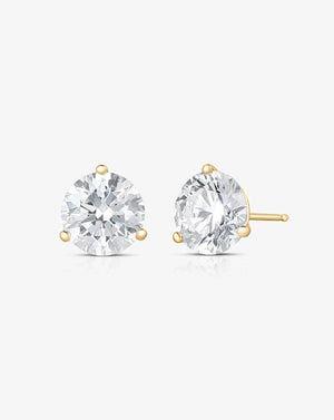 Elevate Your Elegance with Round Lab Diamond Studs.