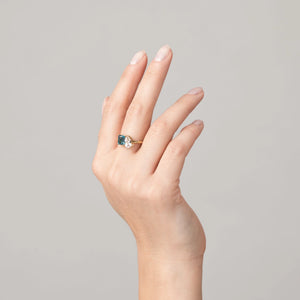 Toi Et Moi Gemstone Classic Ring NikNenz™ Premium Gold & Diamonds