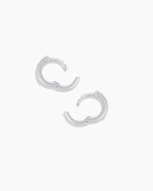 14K Diamond Double down Huggies